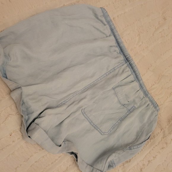 Rag Poets Light Wash Denim Shorts Size Medium - Picture 3 of 3